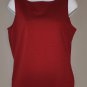 EDDIE BAUER Women's red stretch sleeveless dress camisole MEDIUM