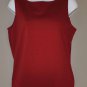 EDDIE BAUER Women's red stretch sleeveless dress camisole MEDIUM
