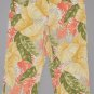 LIZ GOLF Women's stretch leaf print capri’s with slit cuffs 8 reg