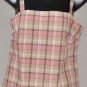GAP Women's plaid spaghetti strap tank top EXTRA SMALL