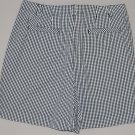 LIZ CLAIBORNE Women's flat front checkered belted casual shorts 10 REG