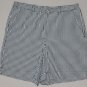 LIZ CLAIBORNE Women's flat front checkered belted casual shorts 10 REG