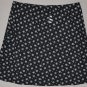 LANDS' END Women's black floral print a line knee length skirt 20w-22w NWT