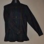 LAUREN Women's l/s plaid wool button up shirt SMALL