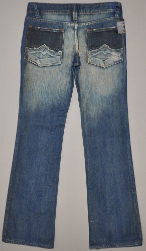 DIESE Women's flat front ZAF button fly boot cut jeans 31 REG NWT