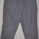 DAILIA COLLECTION Women's flat front capri’s with zippered cuffs 18W