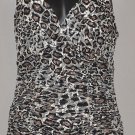 EXPRESS Women's stretch lined cheetah print tank top SMALL