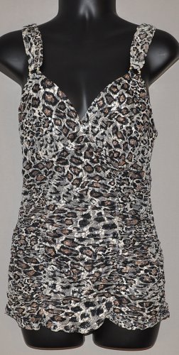 EXPRESS Women's stretch lined cheetah print tank top SMALL