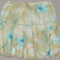 CARIBBEAN JOE Women's floral elastic waist above knee length a line skirt LARGE