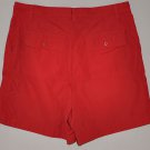 EDDIE BAUER Women's red shorts with slit cuffs size 8