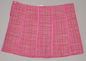 A.B.S. by Allen Schwartz Women's multi-pleated a-line mini tweed skirt 10 NWT