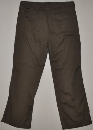 STEVE & BARRY'S Women's flat front cargo pants 12 reg