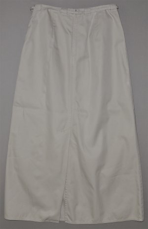 TALBOTS Womens long beige A-line skirt with back slit 8