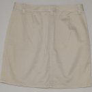 MODA Women's beige above knee length straight skirt 4 reg