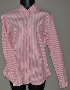 GAP Women's l/s striped fitted button up dress shirt 4
