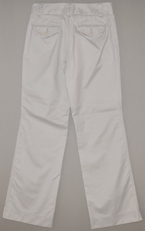 EDDIE BAUER Women's flat front Mercer fit khaki pants with slick cuts 6 reg
