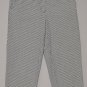LIZ CLAIBORNE Women's stretch black & white checkered capri’s with slit cuffs 6