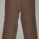 LIZ CLAIBORNE Women's stretch plaid audra fit dress pants 16