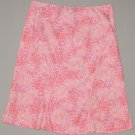 APOSTROPHE Women's stretch floral print a line knee length dress skirt 12 REG