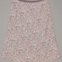 GAP Women's pink lined floral elastic waist knee length a line skirt 4 reg