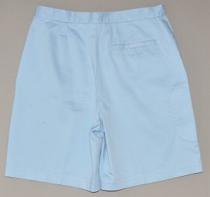 LIZ CLAIBORNE GOLF Women's light blue stretch flat front golf shorts 10