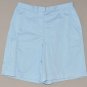 LIZ CLAIBORNE GOLF Women's light blue stretch flat front golf shorts 10