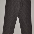 THE LIMITED Women's stretch tapered leg cuffed pinstripe cropped dress pants 8