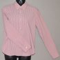 AMERICAN EAGLE Women's stretch l/s striped button up shirt SMALL