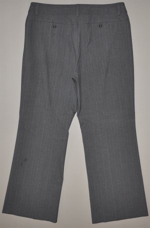 LIZ CLAIBORNE Women's flat front stretch pinstriped Audra fit dress pants 16 REG