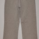 LEE Women's brown stretch striped natural straight leg dress pants 10 medium