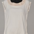 GAP Women's short sleeve beige boat neck shirt MEDIUM