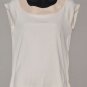 GAP Women's short sleeve beige boat neck shirt MEDIUM