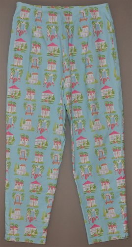 TALBOTS Womens stretch tapered leg house print 12