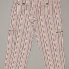 IZOD Women's striped cargo capri’s size 8