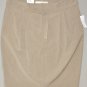 OLD NAVY Women's beige stretch above knee pleated pencil skirt with back slit 14