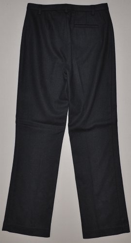GAP Women's black flat front stretch lined classic fit wool dress trouser 2 REG