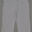 LEE Women's stretch striped roll up capri’s 8  NWT