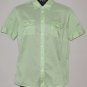 GAP Women's green s/s fitted button up dress shirt 6