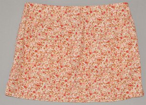 EXPRESS Women's stretch floral print straight mini skirt with side slits 7/ 8