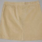 L. L. BEAN Women's beige stretch straight corduroy skirt w/ back slit 18 petite
