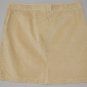 L. L. BEAN Women's beige stretch straight corduroy skirt w/ back slit 18 petite