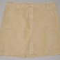 L. L. BEAN Women's beige stretch straight corduroy skirt w/ back slit 18 petite