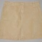 L. L. BEAN Women's beige stretch straight corduroy skirt w/ back slit 18 petite
