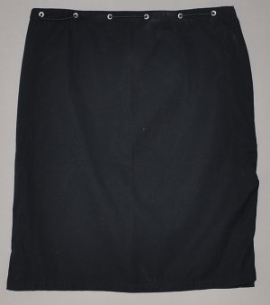 TOMMY JEANS Junior's black straight skirt with Velcro slits 7