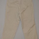 DOCKERS Women's flat front ideal fit striped capri’s 8