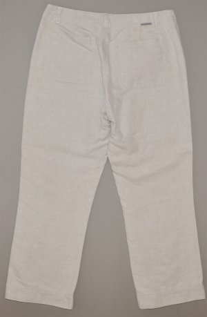 CALVIN KLEIN Women's flat front beige capri's 8