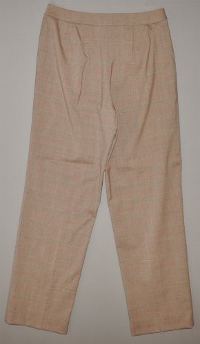 TALBOTS Womens stretch plaid wool dress pants 8