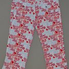ABERCROMBIE & FITCH girls printed capri’s w/zip cuff 16