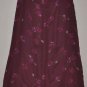 EDDIE BAUER Women's Long floral a line dress skirt 8