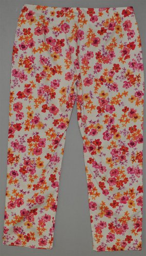 EXPRESS Women's stretch floral print capri&acirc;��s 5/6